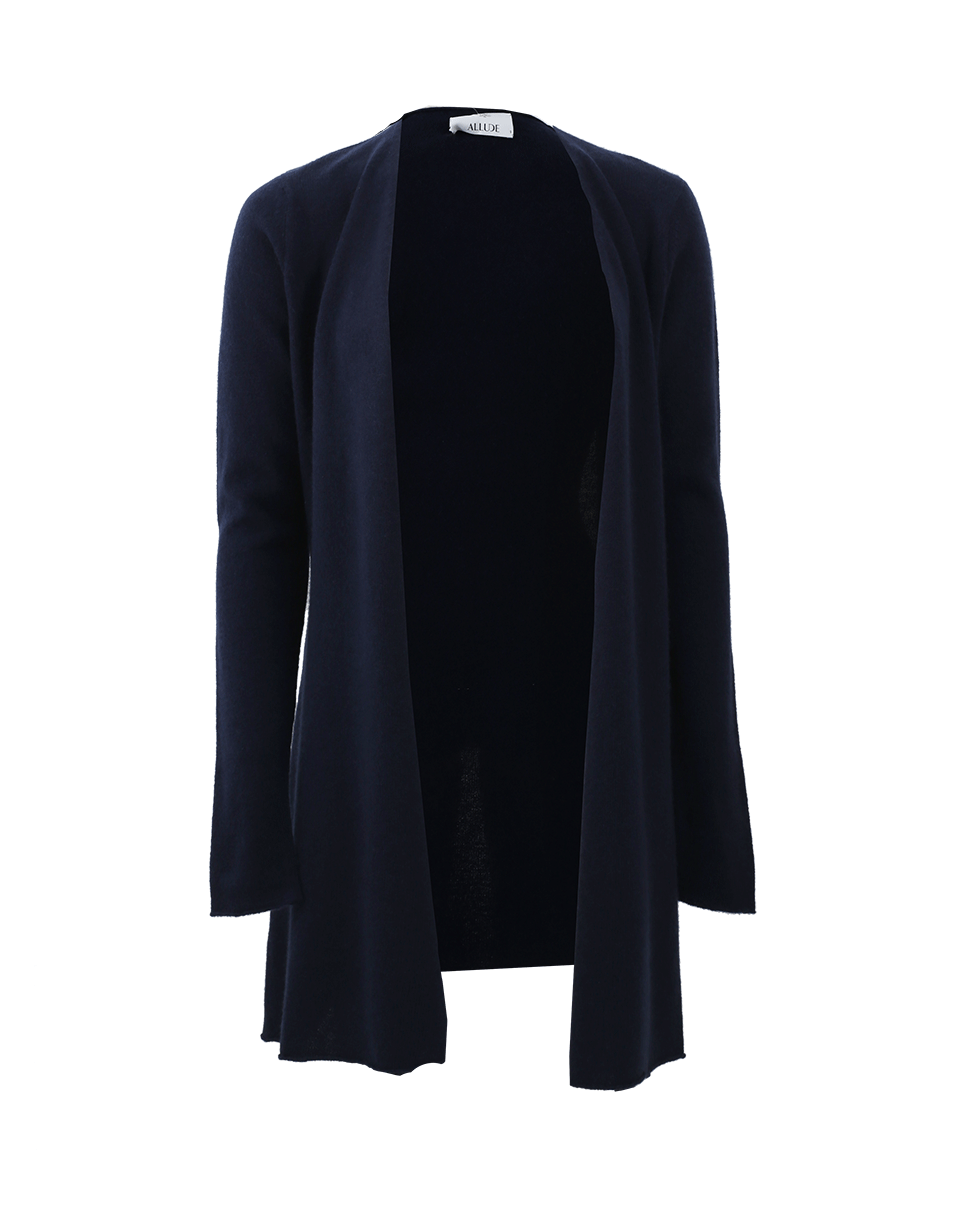ALLUDE-Open Drape Cardigan-