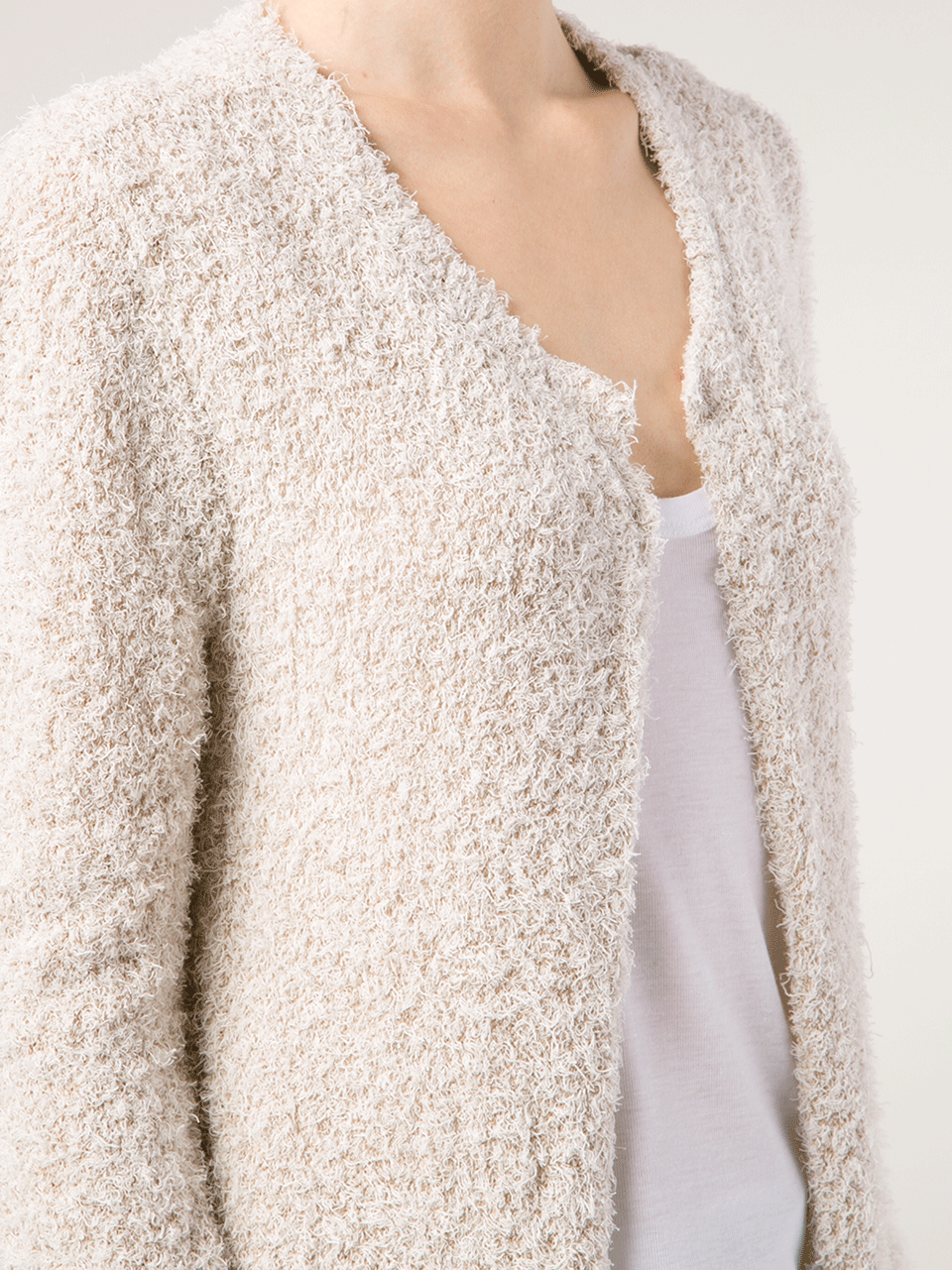 ALLUDE-Long Textured Cardigan-