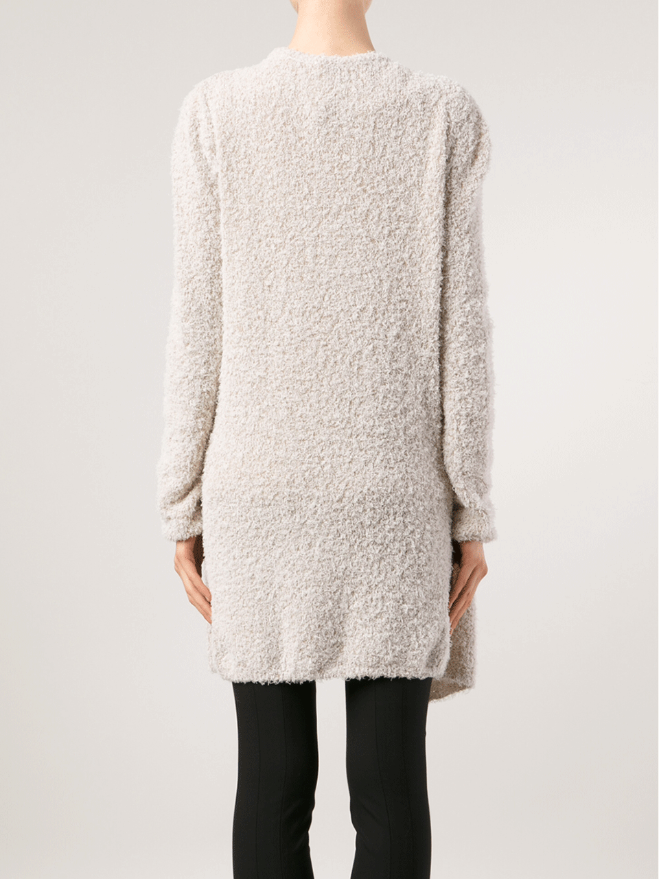 ALLUDE-Long Textured Cardigan-
