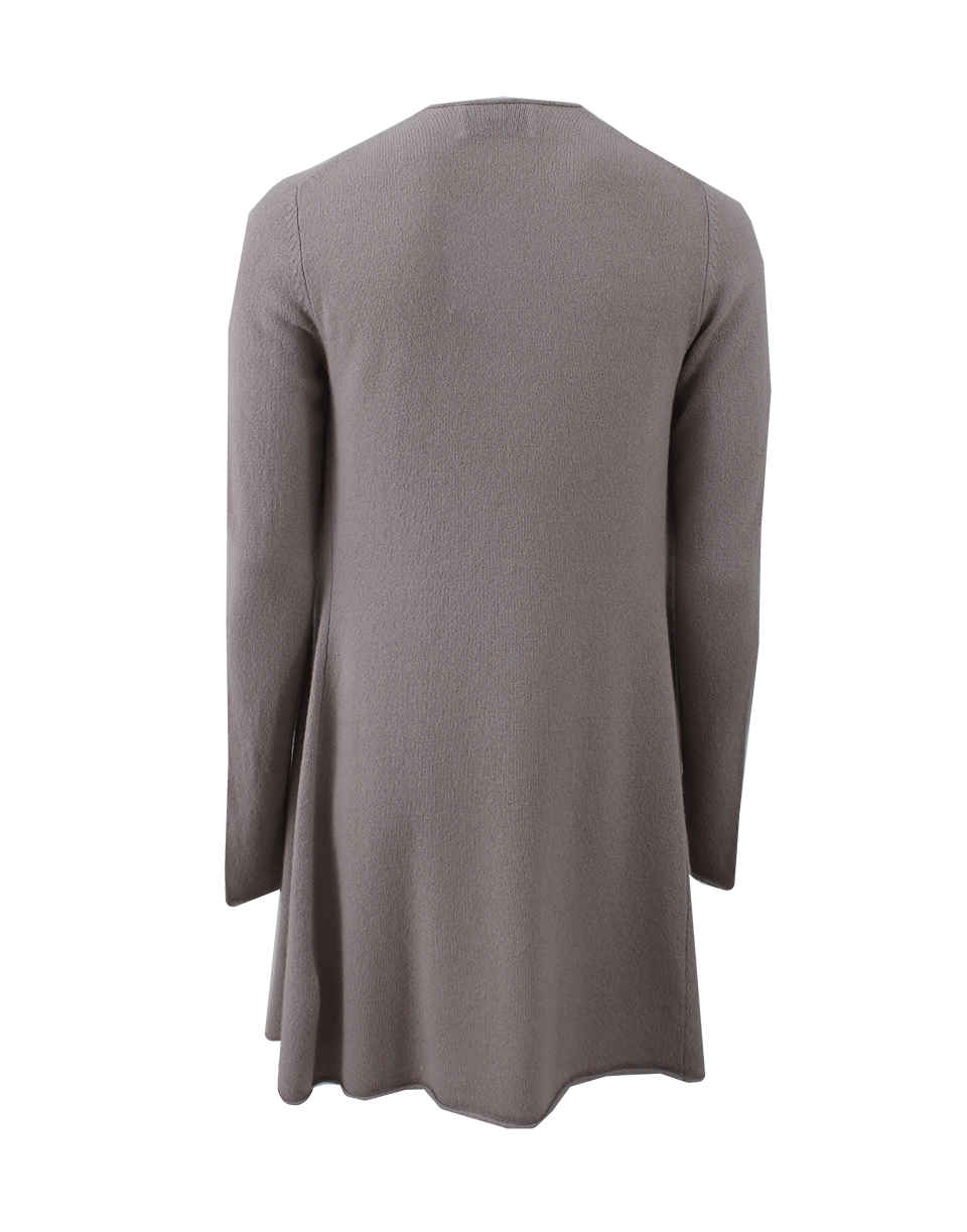 ALLUDE-Long Open Drape Cardigan-