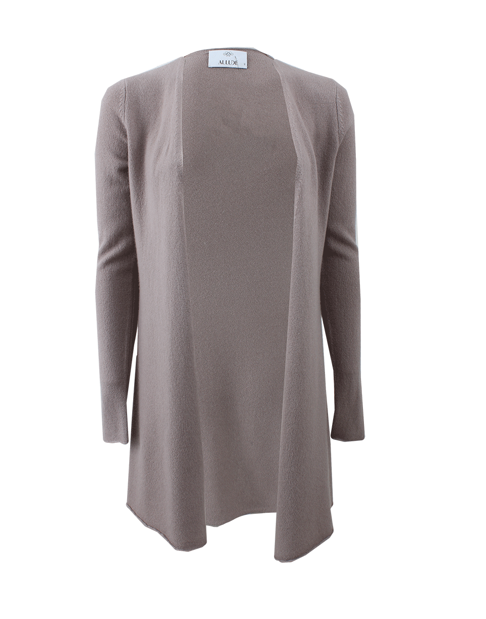 ALLUDE-Long Open Drape Cardigan-