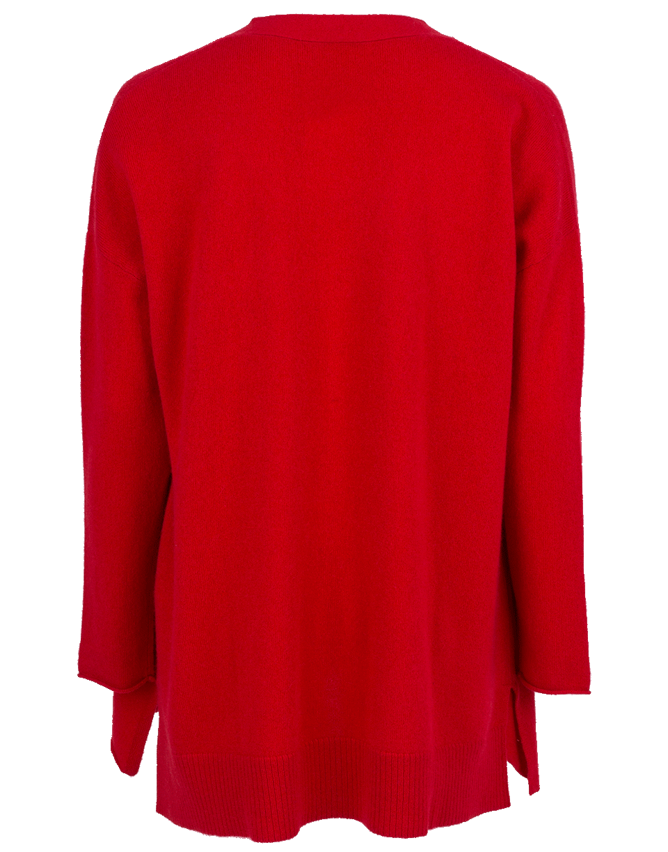 ALLUDE-Open Drape Cardigan-