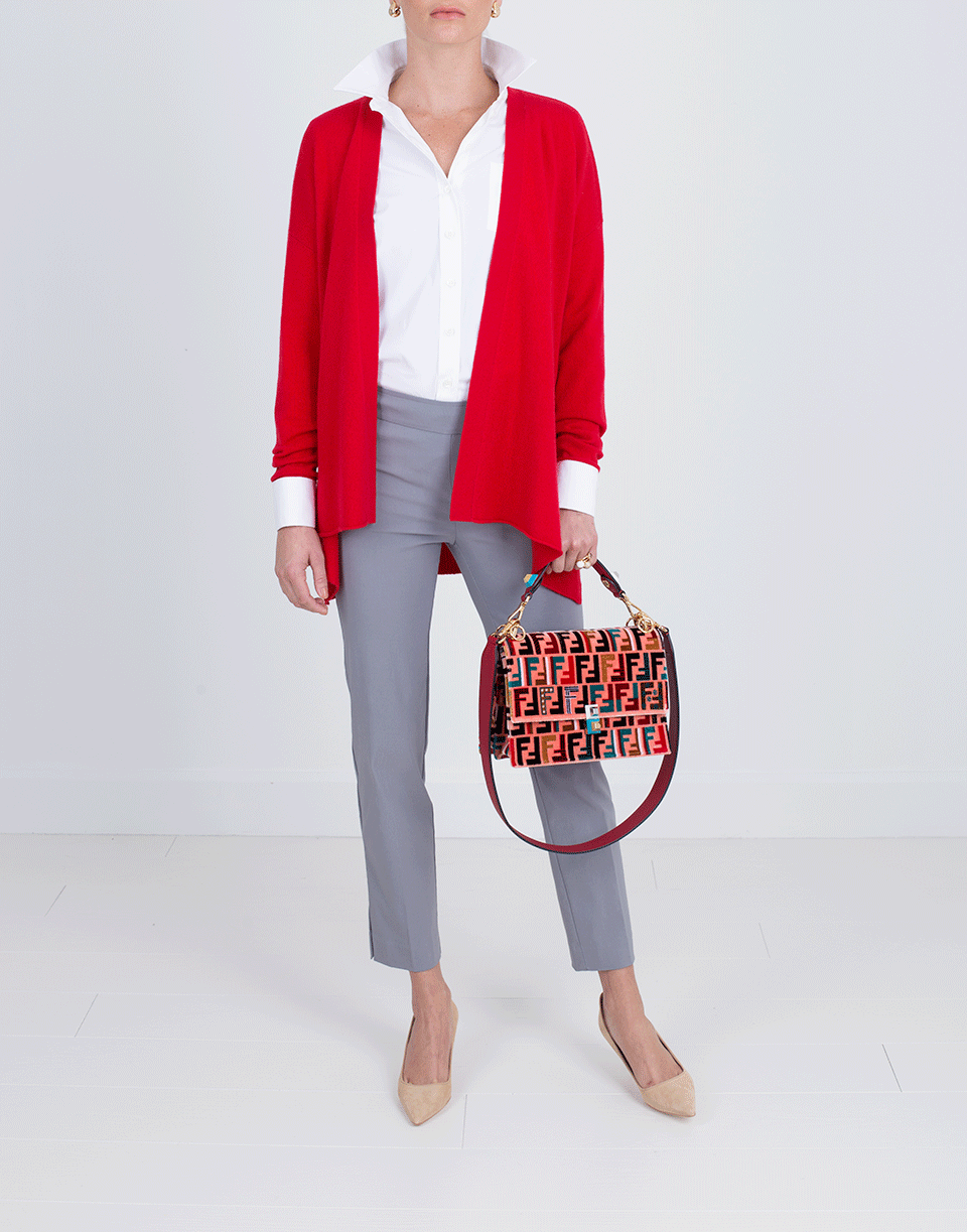 ALLUDE-Open Drape Cardigan-