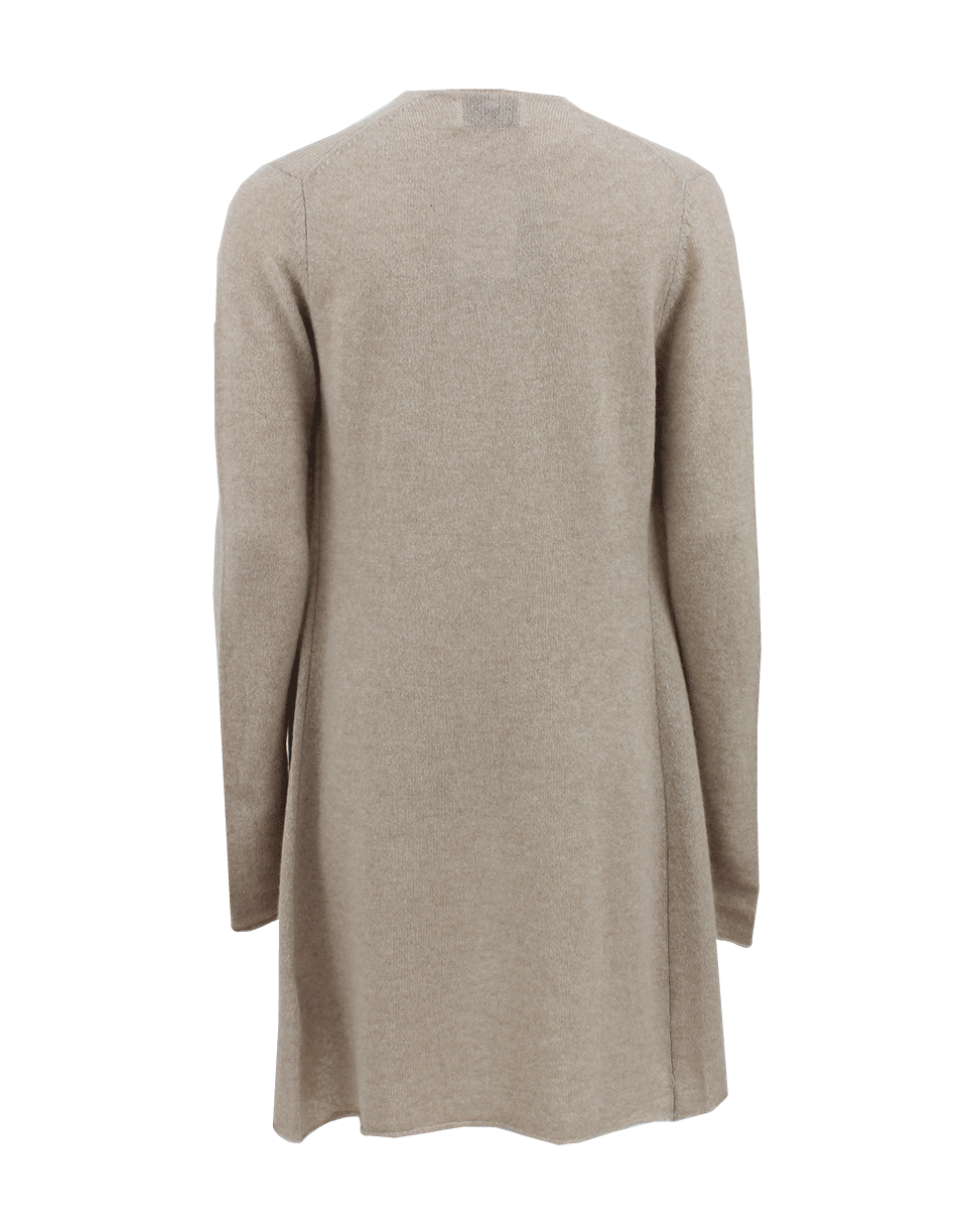 ALLUDE-Long Open Drape Cardigan-
