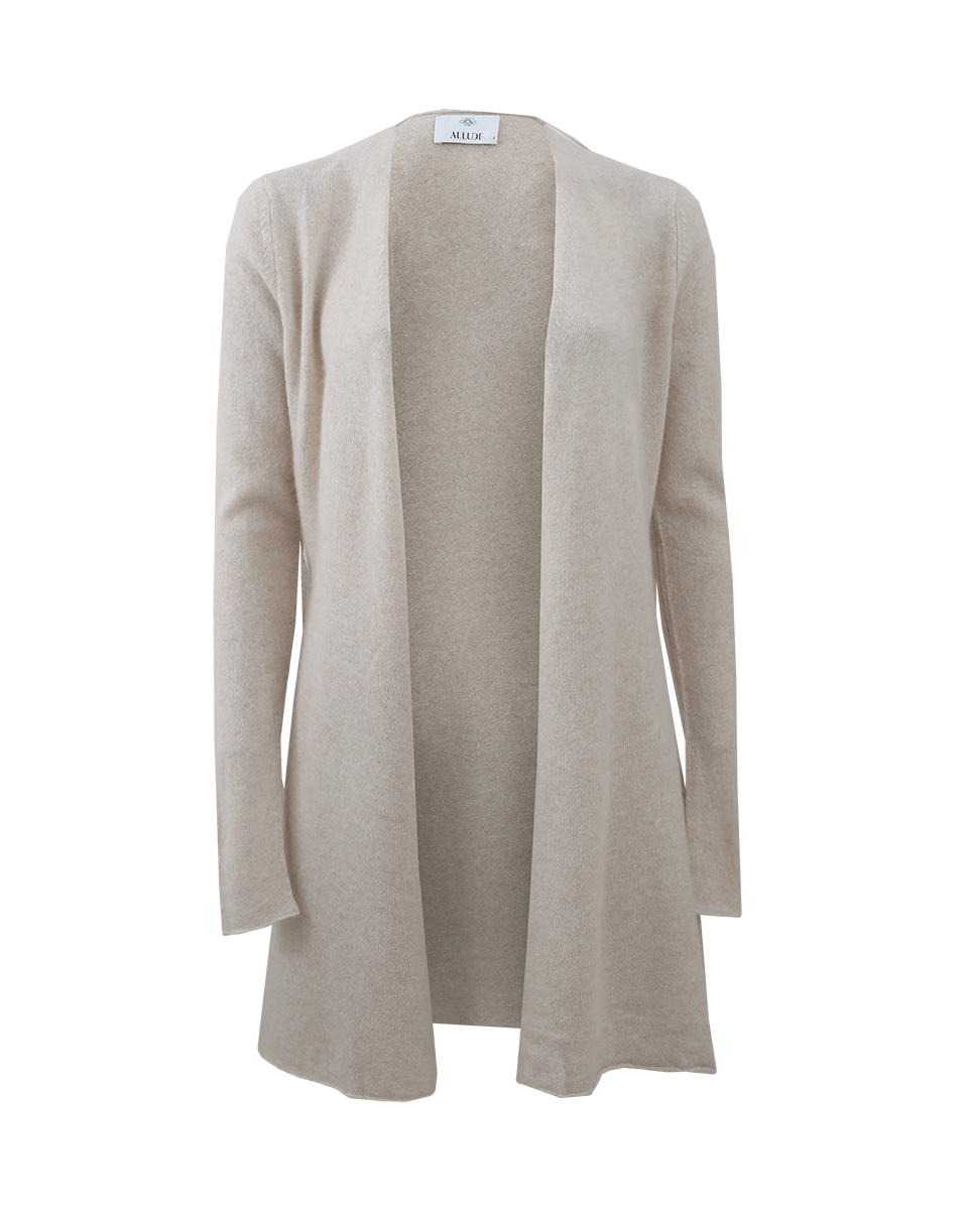 ALLUDE-Open Drape Cardigan-