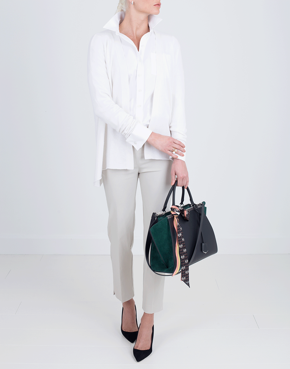 ALLUDE-Open Drape Cardigan-