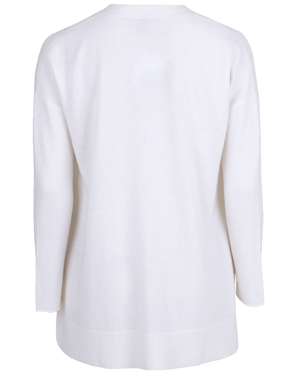 ALLUDE-Open Drape Cardigan-