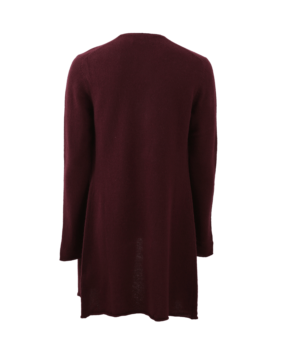 ALLUDE-Open Drape Cardigan-