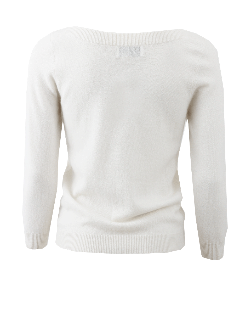 ALLUDE-Boatneck Pullover-
