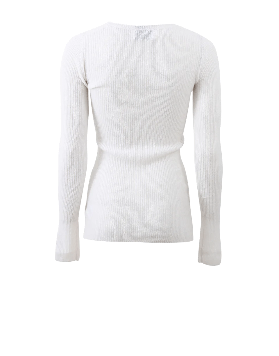 ALLUDE-Loose Knit Pullover-
