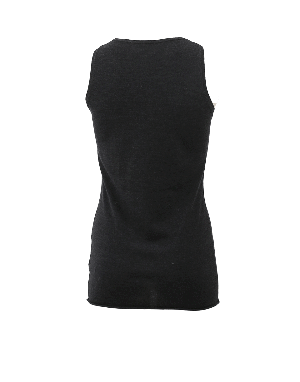 ALLUDE-Scoop Neck Shell-