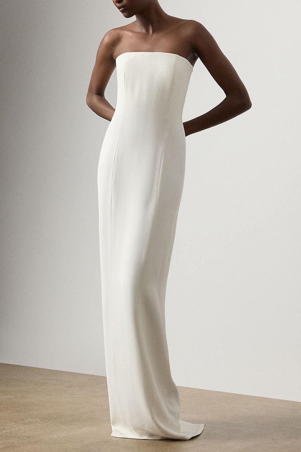 Shelly Evening Dress-CREAM-2-CLOTHINGDRESSGOWN-RALPH LAUREN