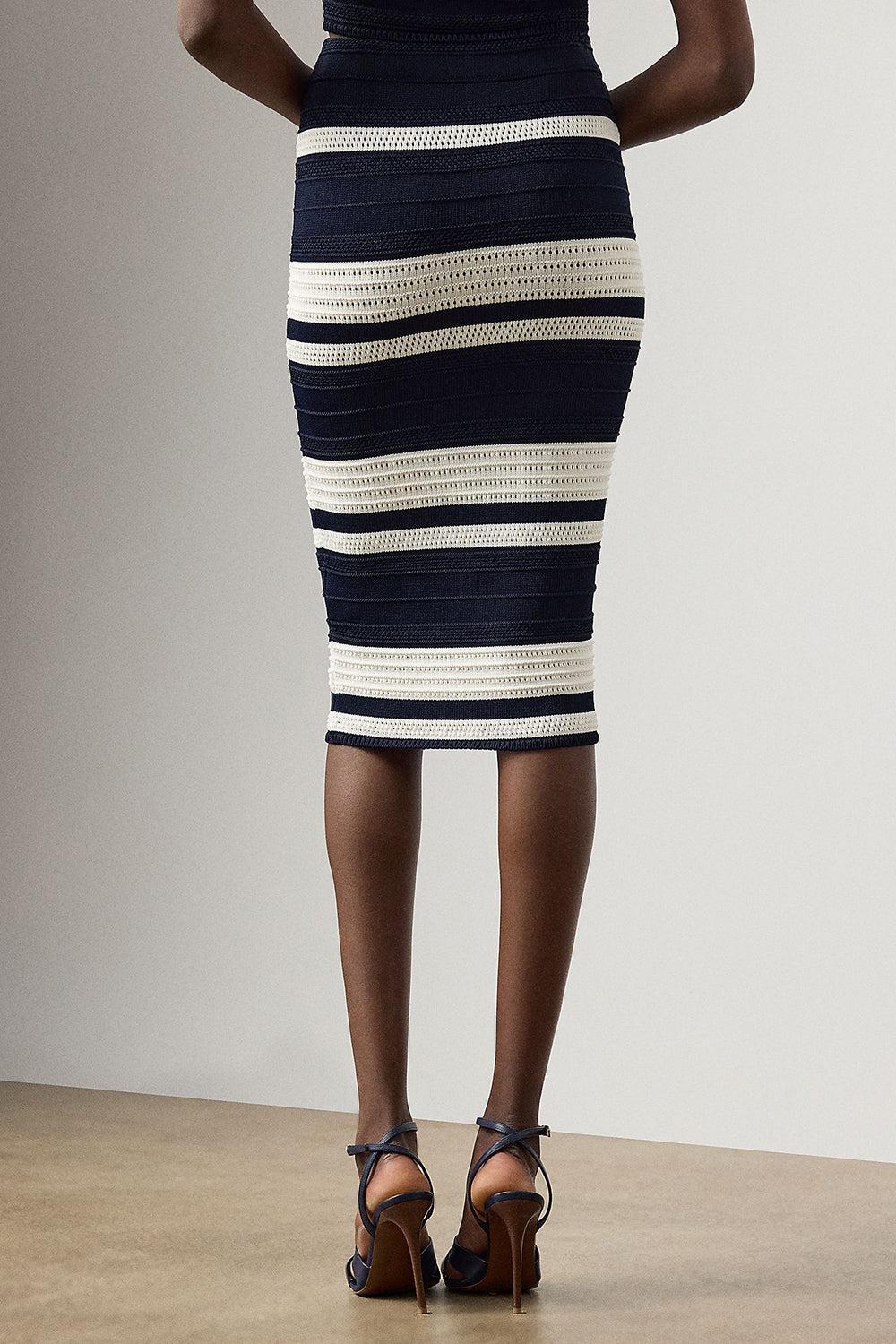 Ferris Pencil Skirt-STRIPE-XS-CLOTHINGSKIRTMIDI-RALPH LAUREN
