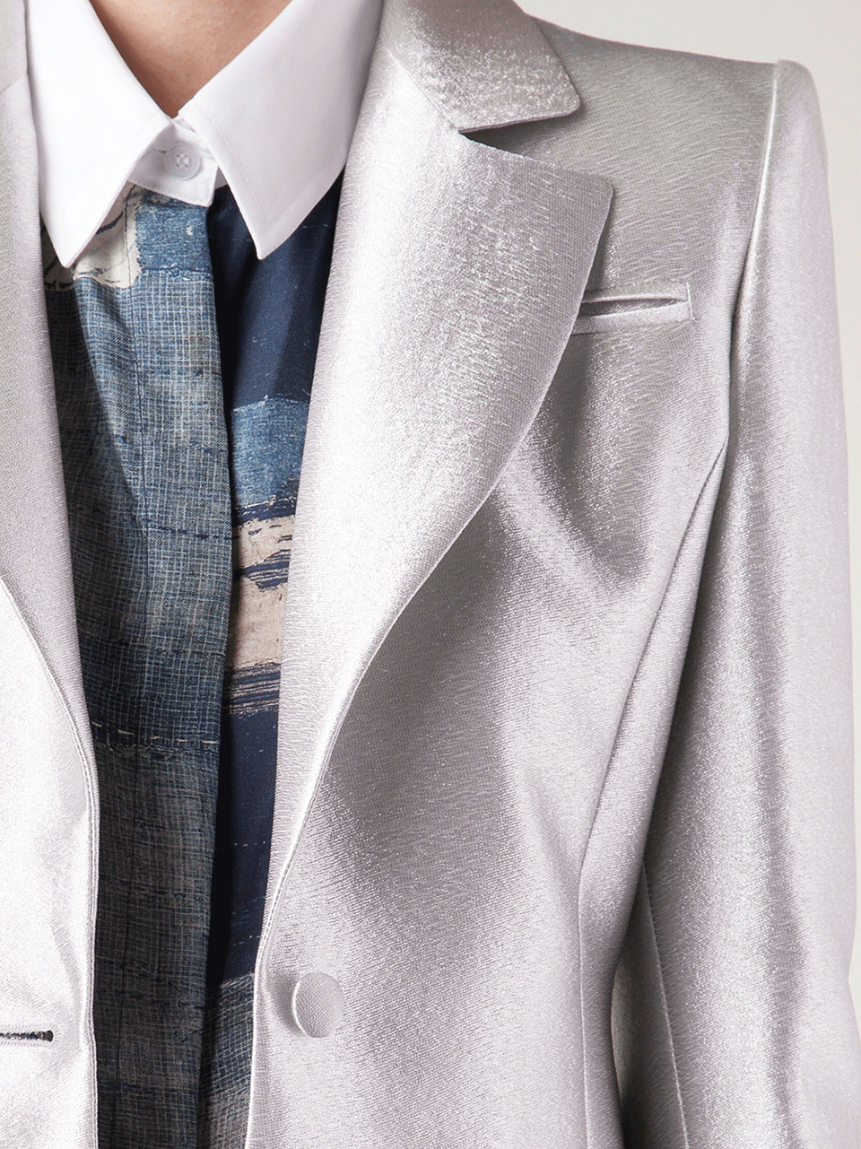 ALTUZARRA-Lame Blazer With Pockets-