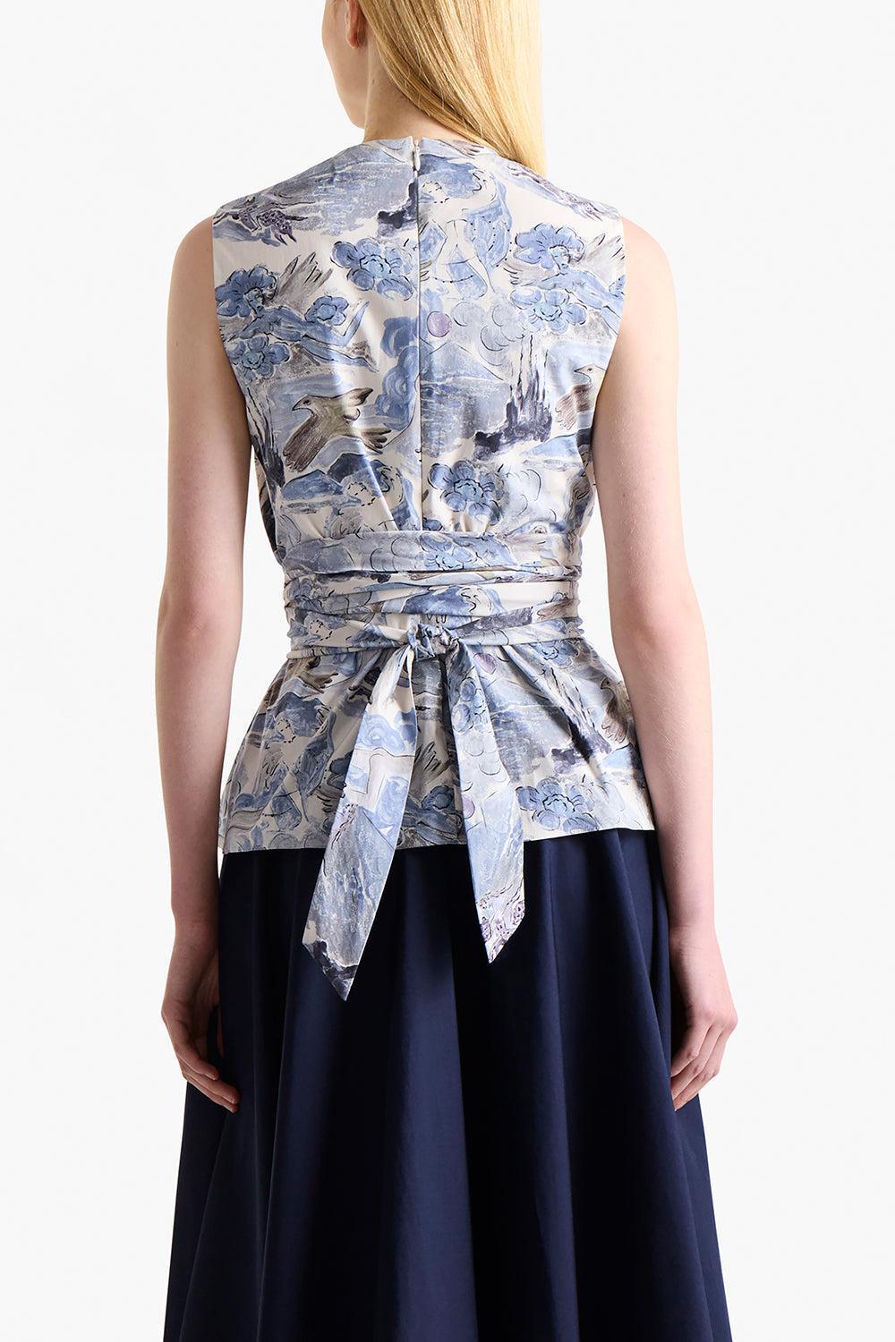 Tizzy Top-BRRYBLUE-36-CLOTHINGTOPBLOUSE-ALTUZARRA