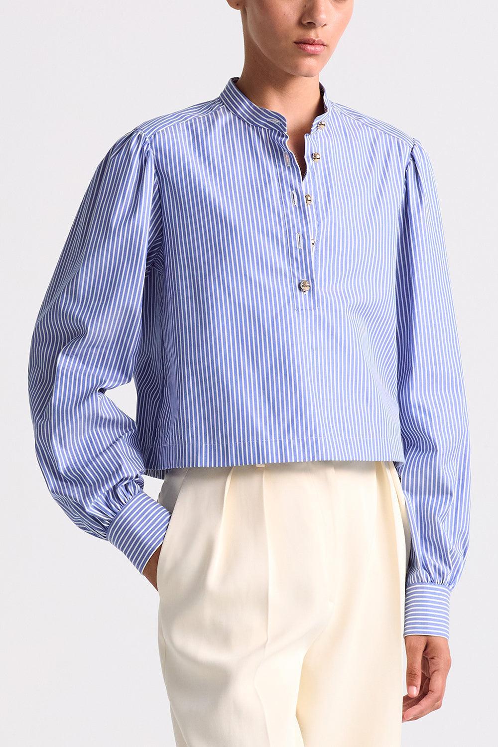 Margot Top-TIDALBLU-34-CLOTHINGTOPBLOUSE-ALTUZARRA