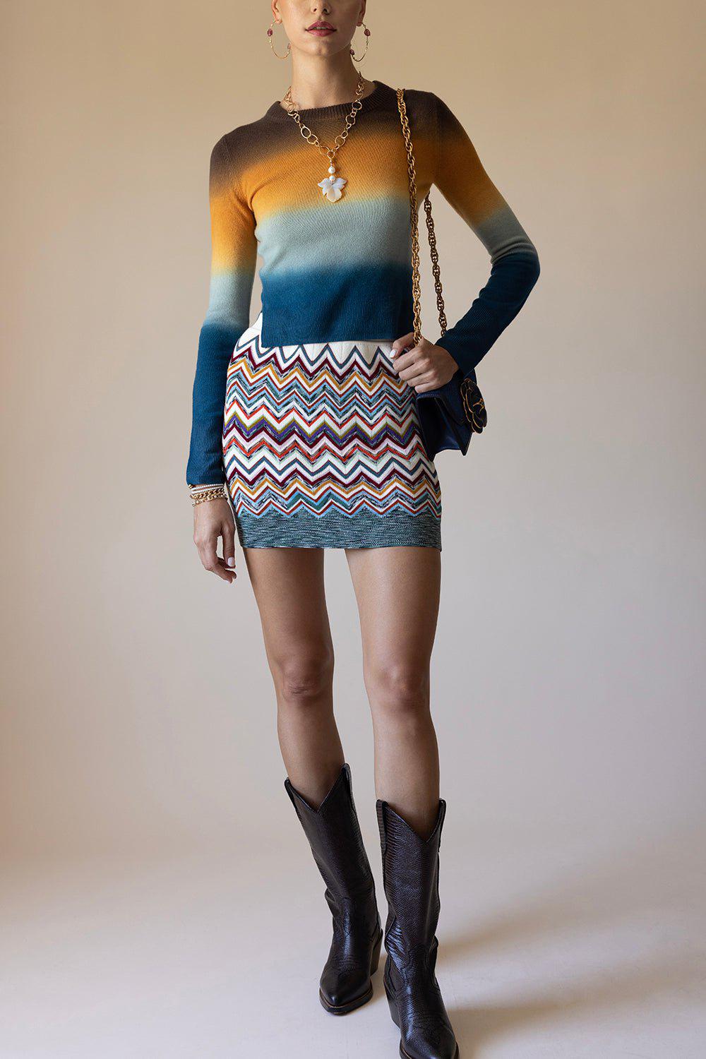 ALTUZARRA-Camarina Sweater - Starling Dip Dye-