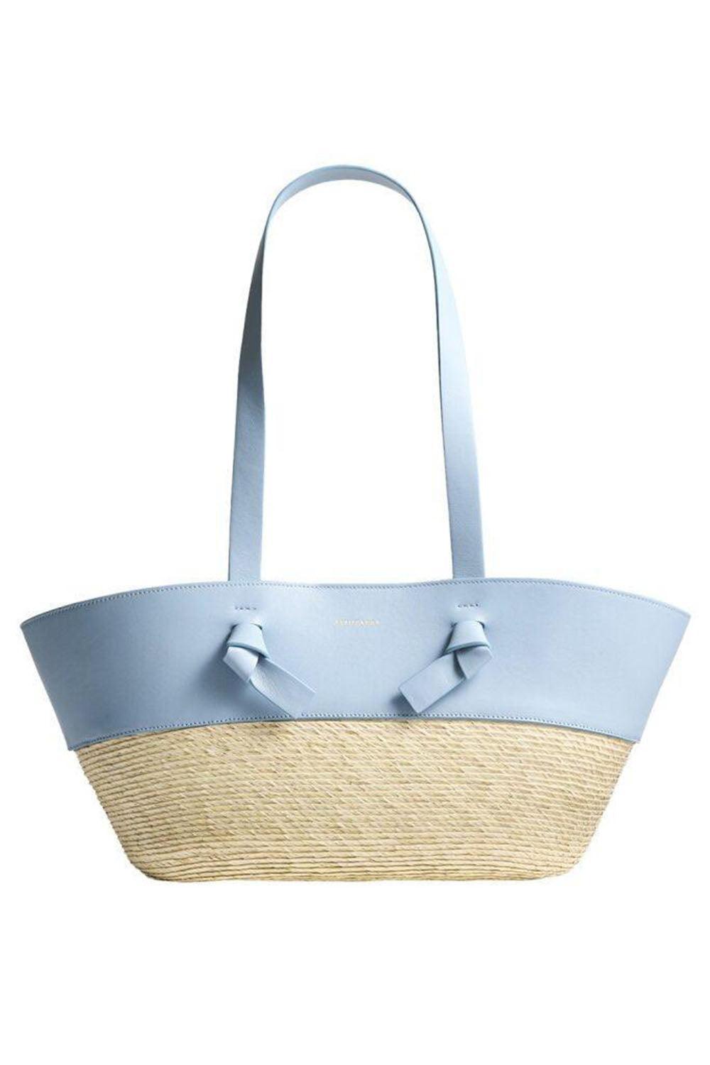 Knot Small Basket Shoulder Bag-BLUE-HANDBAGSHOULDER-ALTUZARRA