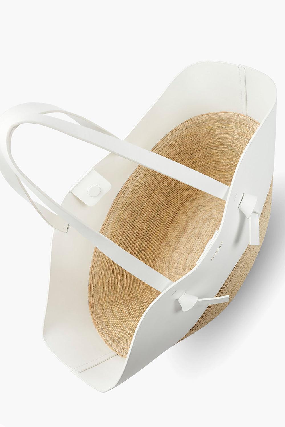 Large Knot Basket Bag-OPTIC WH-O/S-HANDBAGTOTES-ALTUZARRA