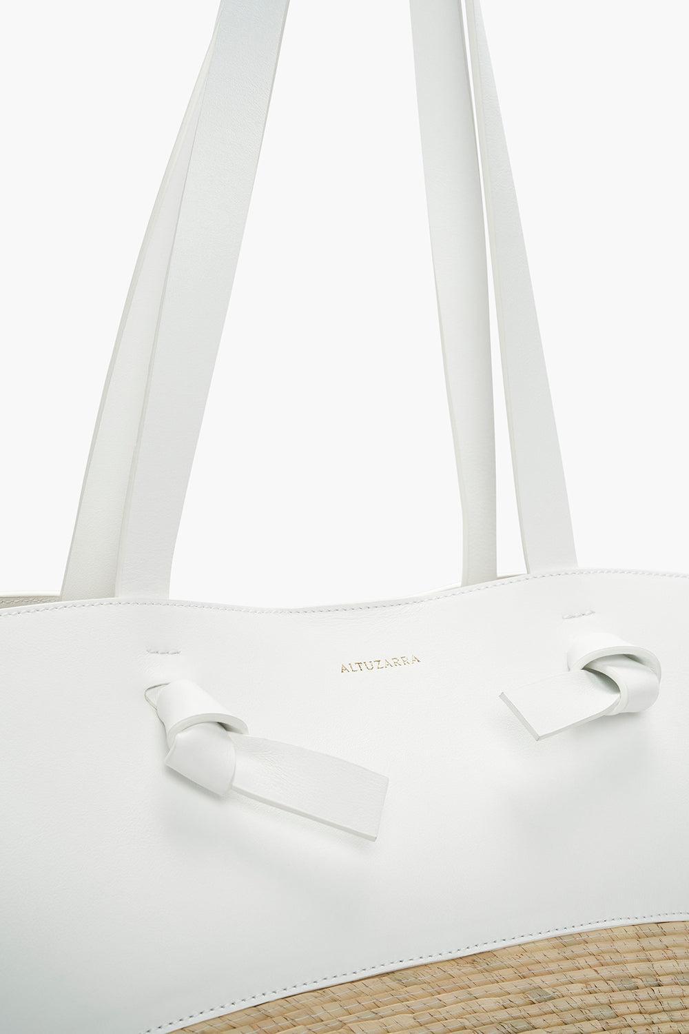 Large Knot Basket Bag-OPTIC WH-O/S-HANDBAGTOTES-ALTUZARRA