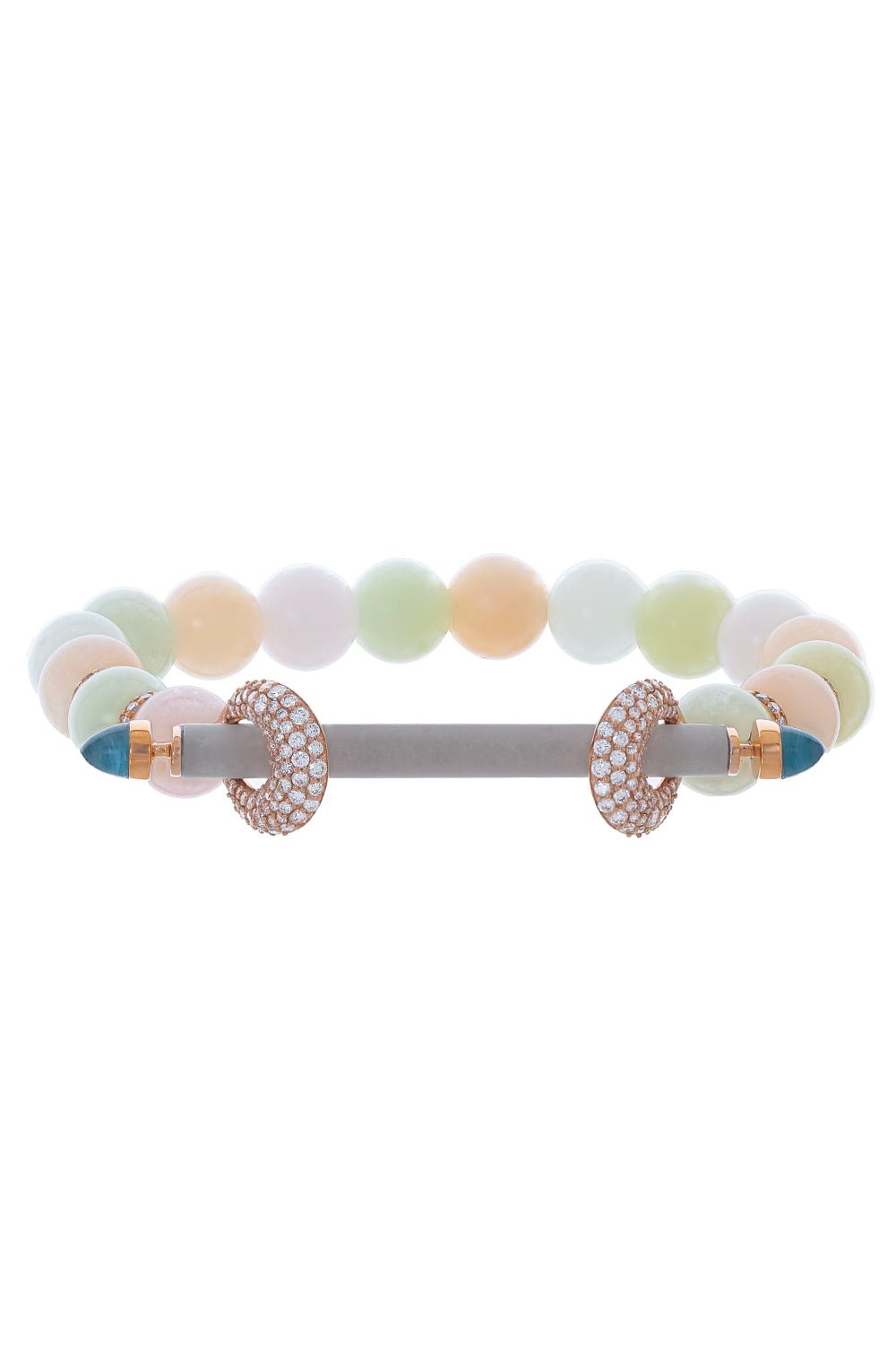 ANANYA-Beryl Topaz Chakra Bracelet-ROSE GOLD