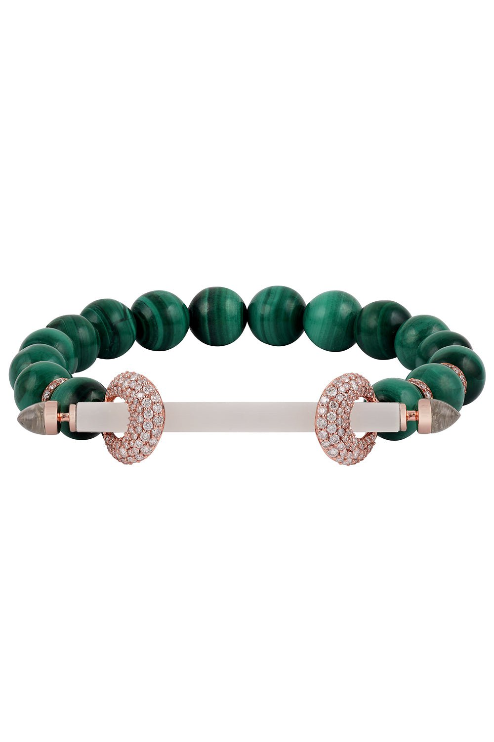 ANANYA-Malachite Quartz Chakra Bracelet-ROSE GOLD