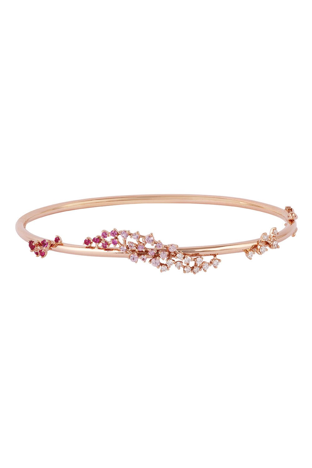 ANANYA-Ombre Scatter Bangle Bracelet-ROSE GOLD