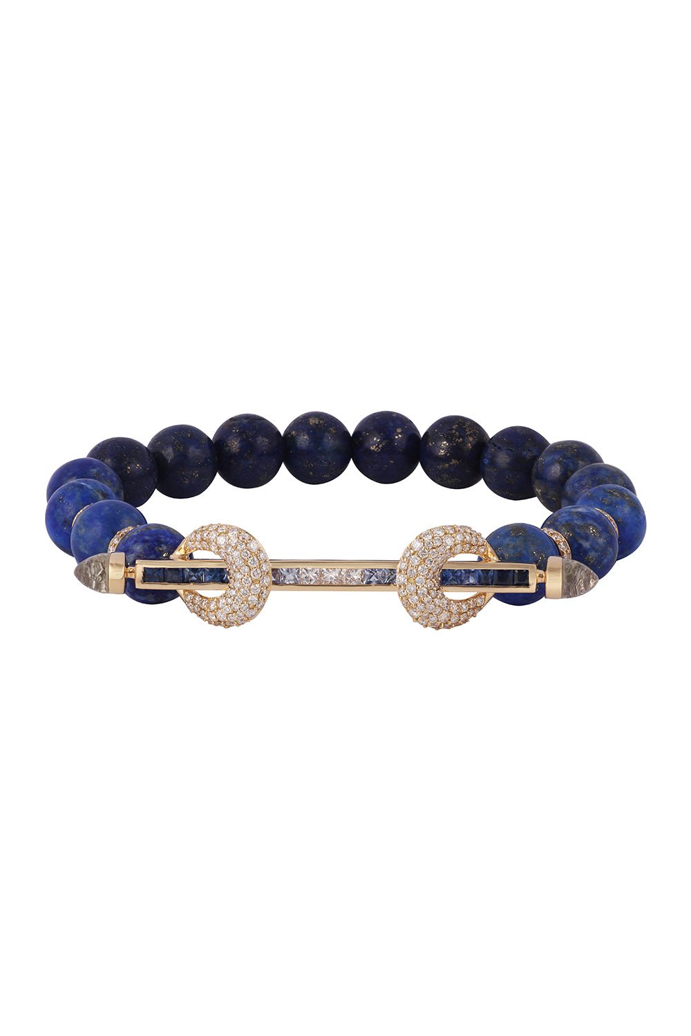 ANANYA-Lapis Ombre Chakra Bracelet-YELLOW GOLD