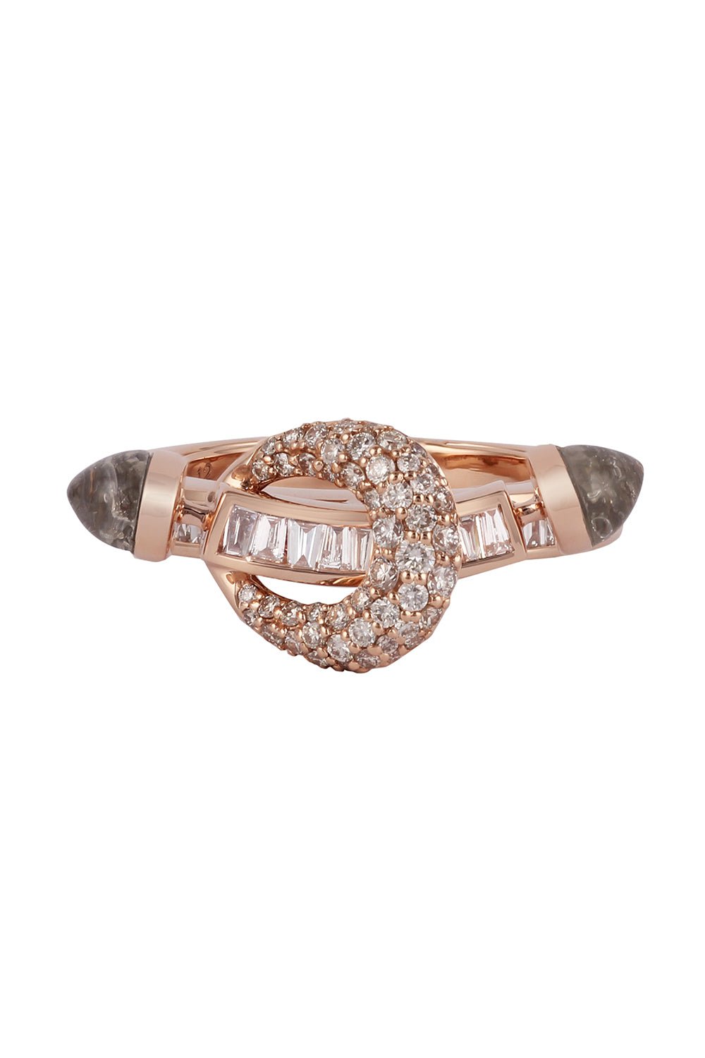 ANANYA-Diamond Chakra Ring - Rose Gold-ROSE GOLD