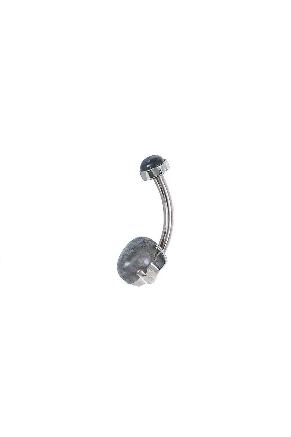 Labradorite Navel Curve Piercing-WHITE GOLD-14-JEWELRYFINE JEWELPIERCING-ANATOMETAL