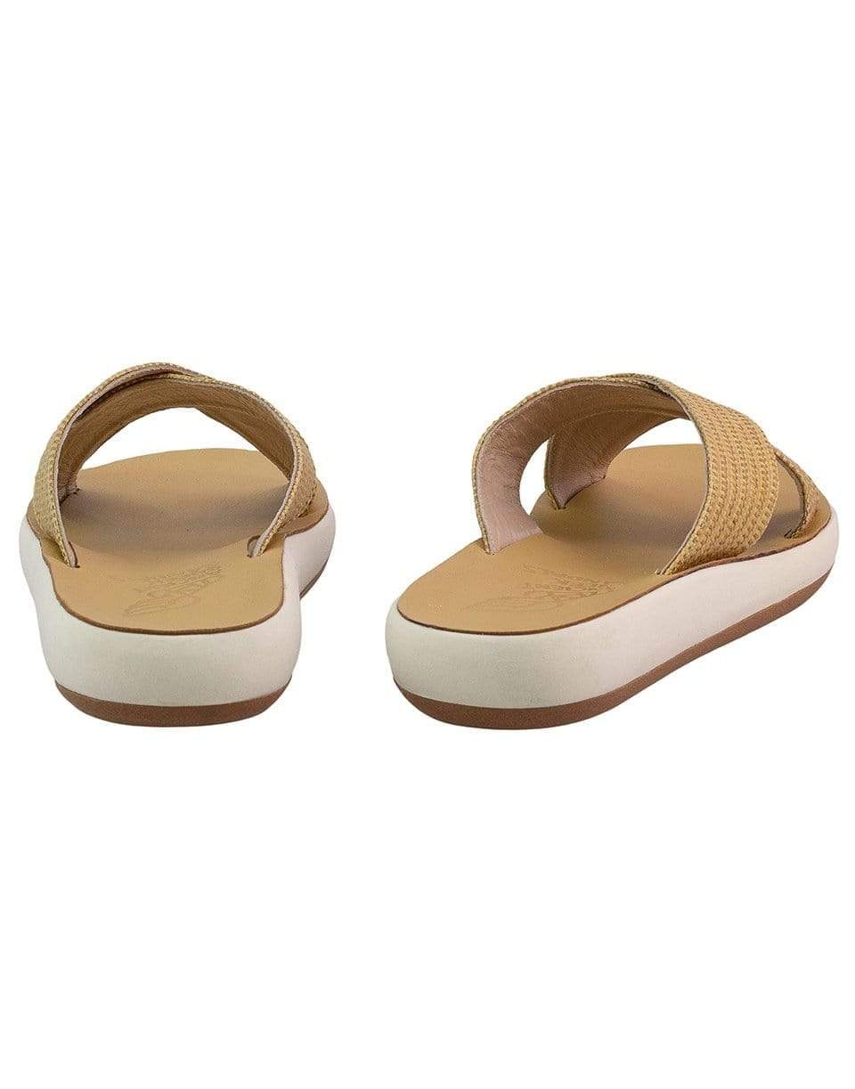 ANCIENT GREEK SANDALS-Thais Comfort Raffia Slide-