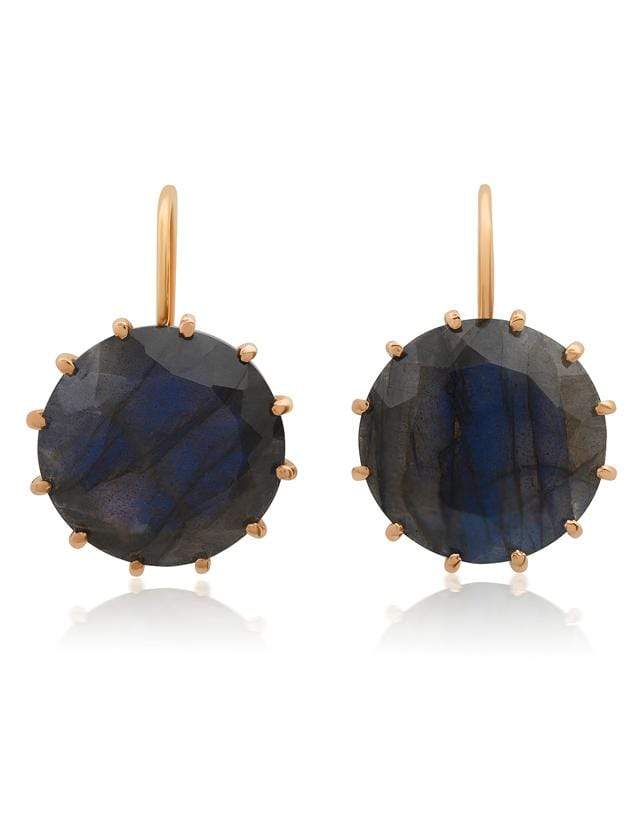 ANDREA FOHRMAN-Labradorite Earrings-ROSE GOLD