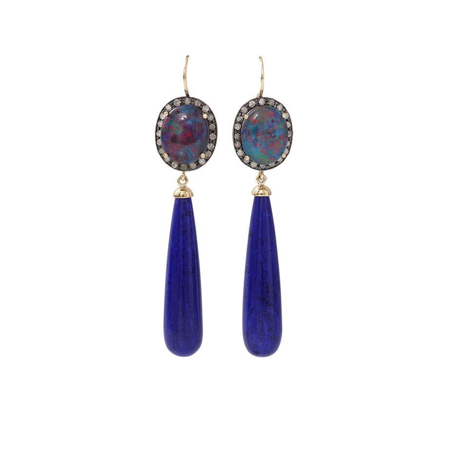 ANDREA FOHRMAN-Australian Opal Earrings-YELLOW GOLD
