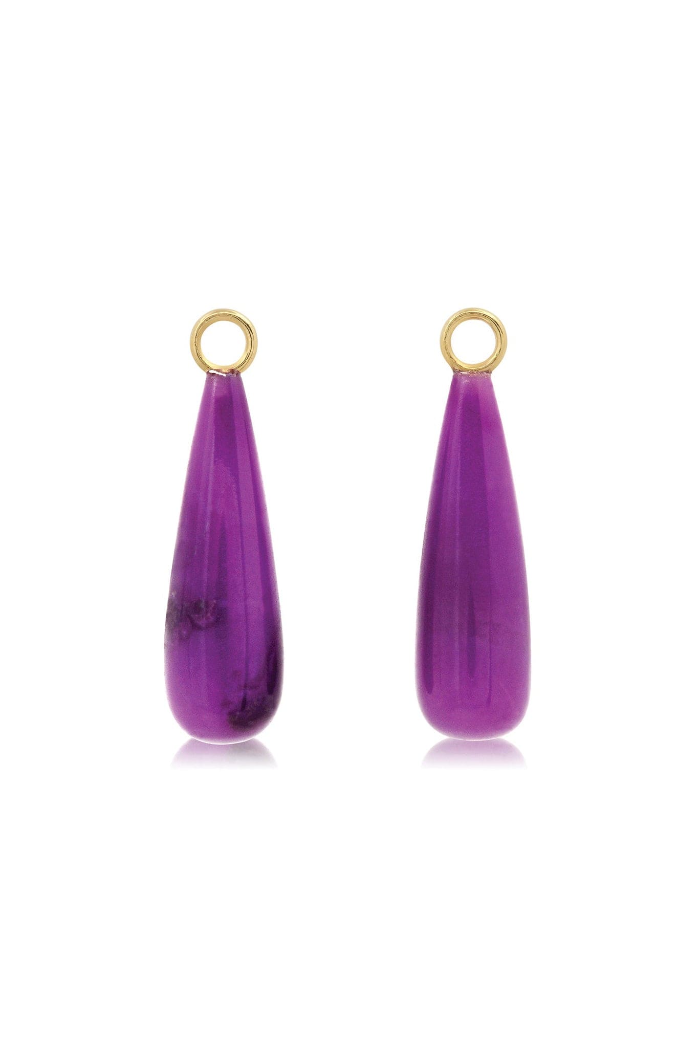 ANDREA FOHRMAN-Small Sugilite Briolettes-YELLOW GOLD