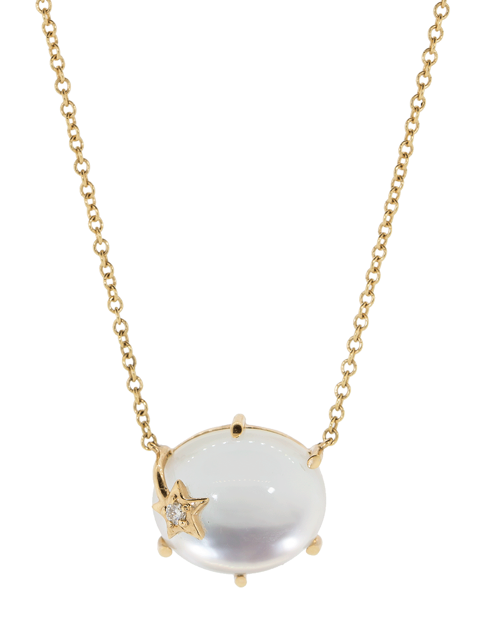 ANDREA FOHRMAN-Mini Galaxy Mother of Pearl Necklace-ROSE GOLD