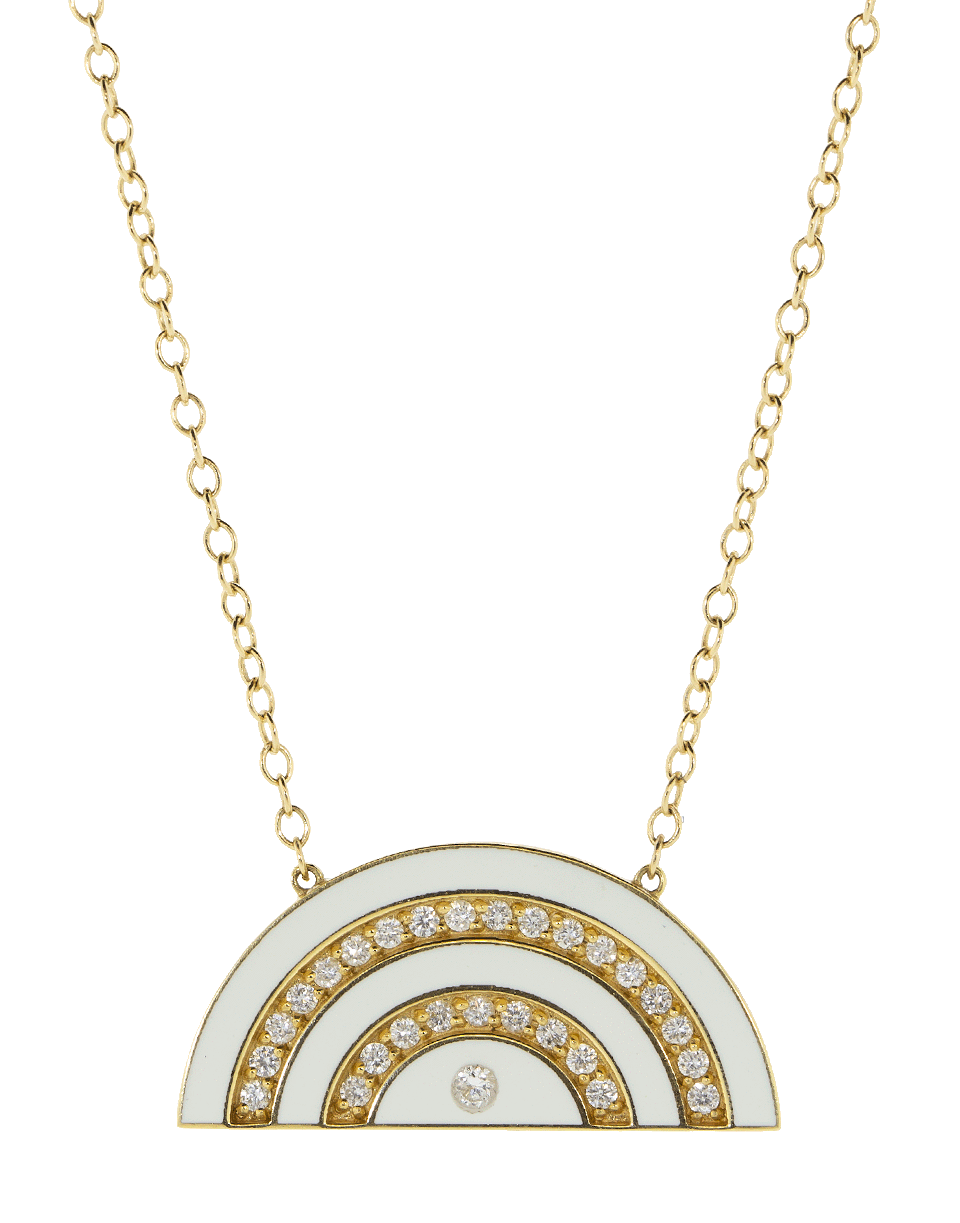 ANDREA FOHRMAN-Enamel Rainbow Necklace-YELLOW GOLD