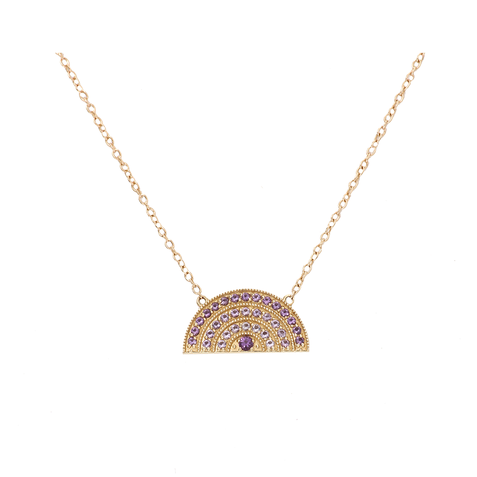 ANDREA FOHRMAN-Small Rainbow Necklace-YELLOW GOLD
