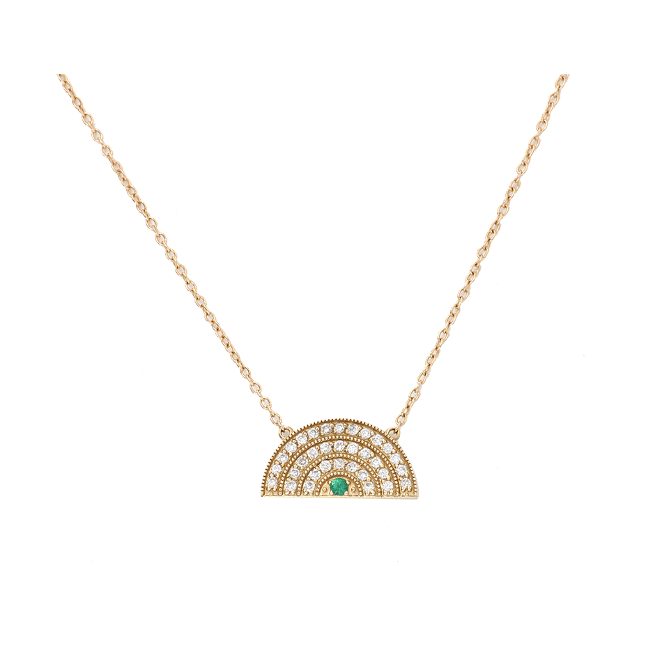 ANDREA FOHRMAN-Small Rainbow Necklace-YELLOW GOLD