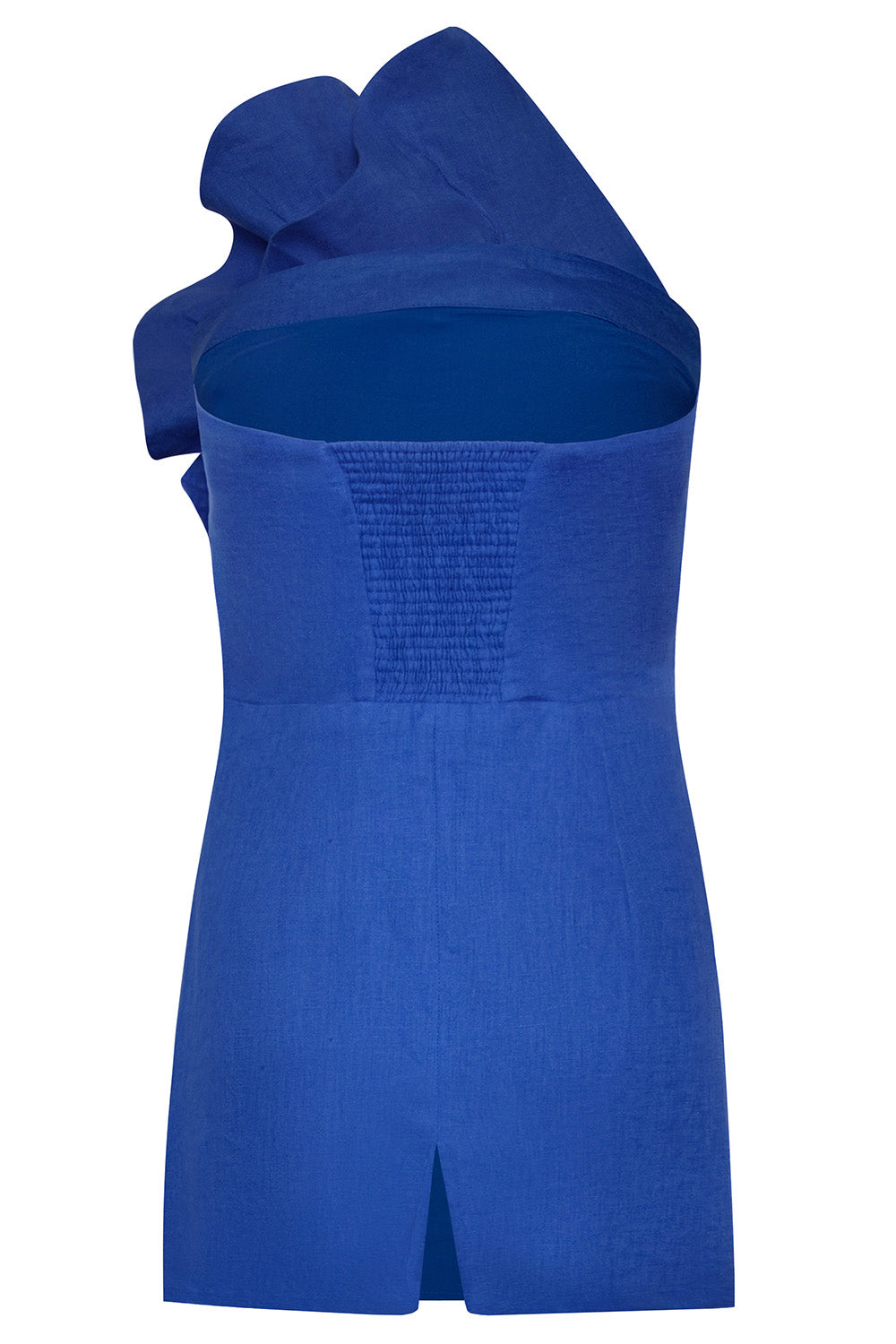  Es Ancestral Pleated Mini Dress-BLUE-2-CLOTHINGDRESSCASUAL-ANDRES OTALORA 
