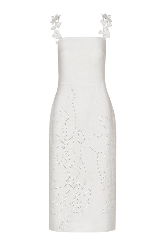 Petalos Dress-OFF WHITE-0-CLOTHINGDRESSCASUAL-ANDRES OTALORA