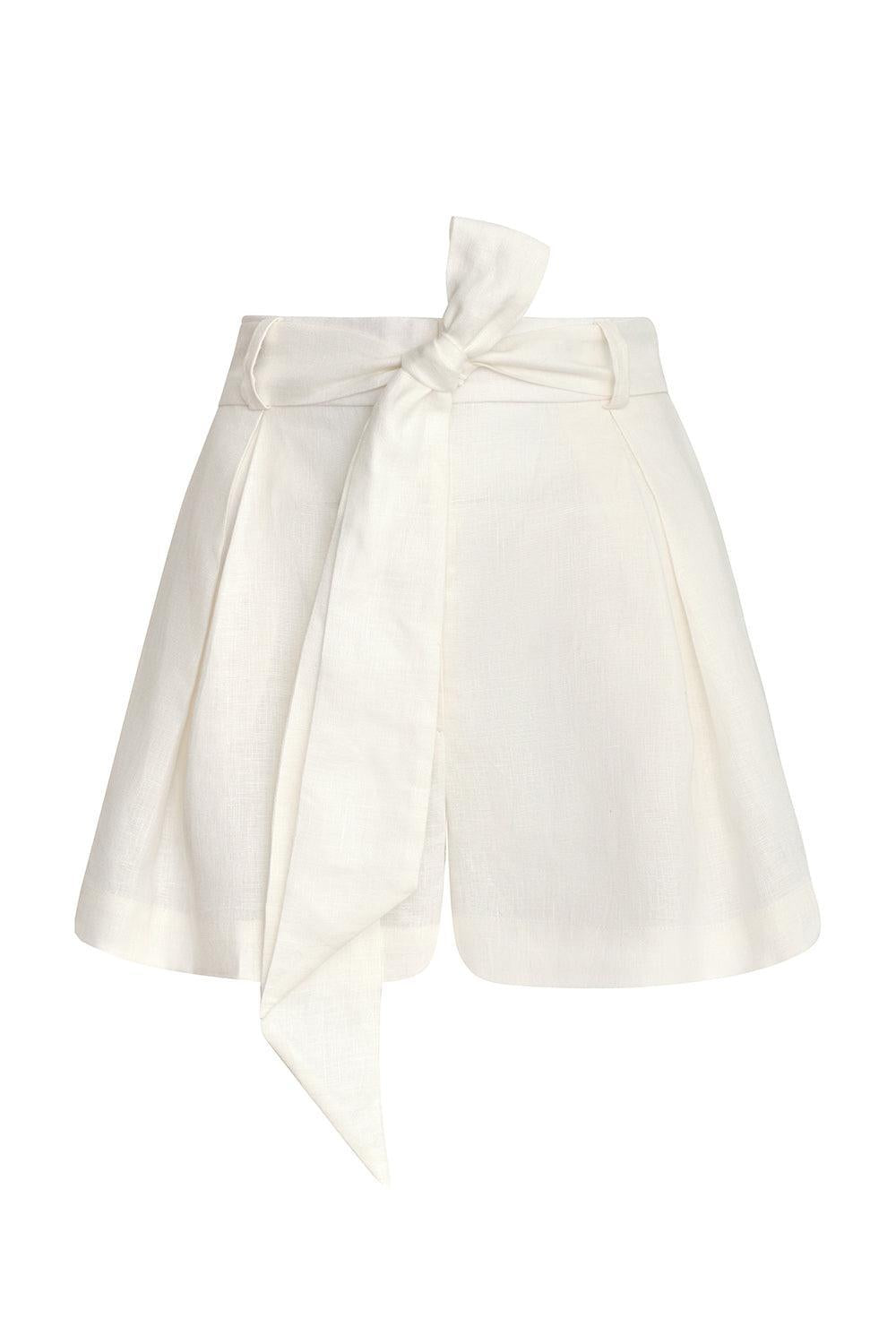 Encantamiento Natural Shorts-OFF WHITE-2-CLOTHINGPANTSHORT-ANDRES OTALORA