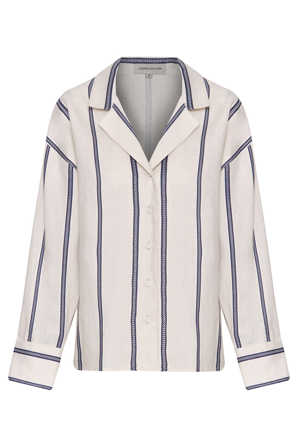 Salinas Shirt-STRIPE-0-CLOTHINGTOPBLOUSE-ANDRES OTALORA