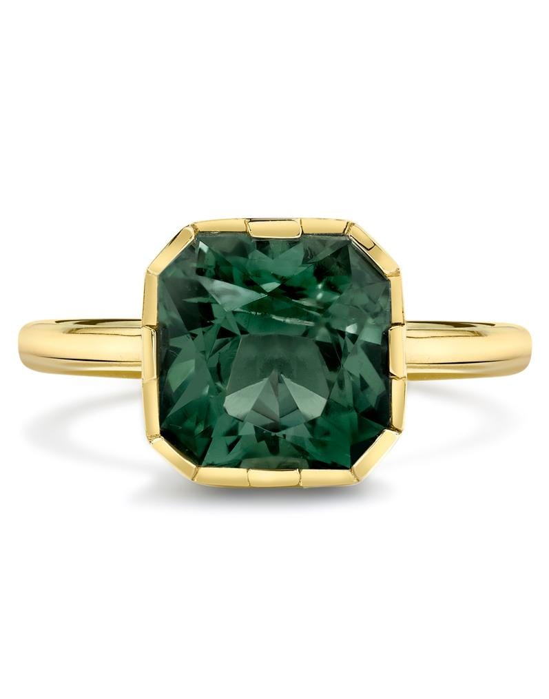 ANDY LIF-Sea Foam Tourmaline Enamel Ring-YELLOW GOLD