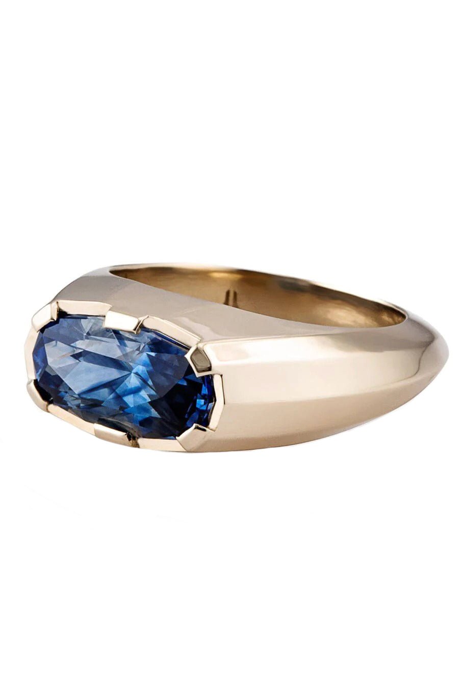 ANDY LIF-Blue Sapphire Roma Ring-WHITE GOLD