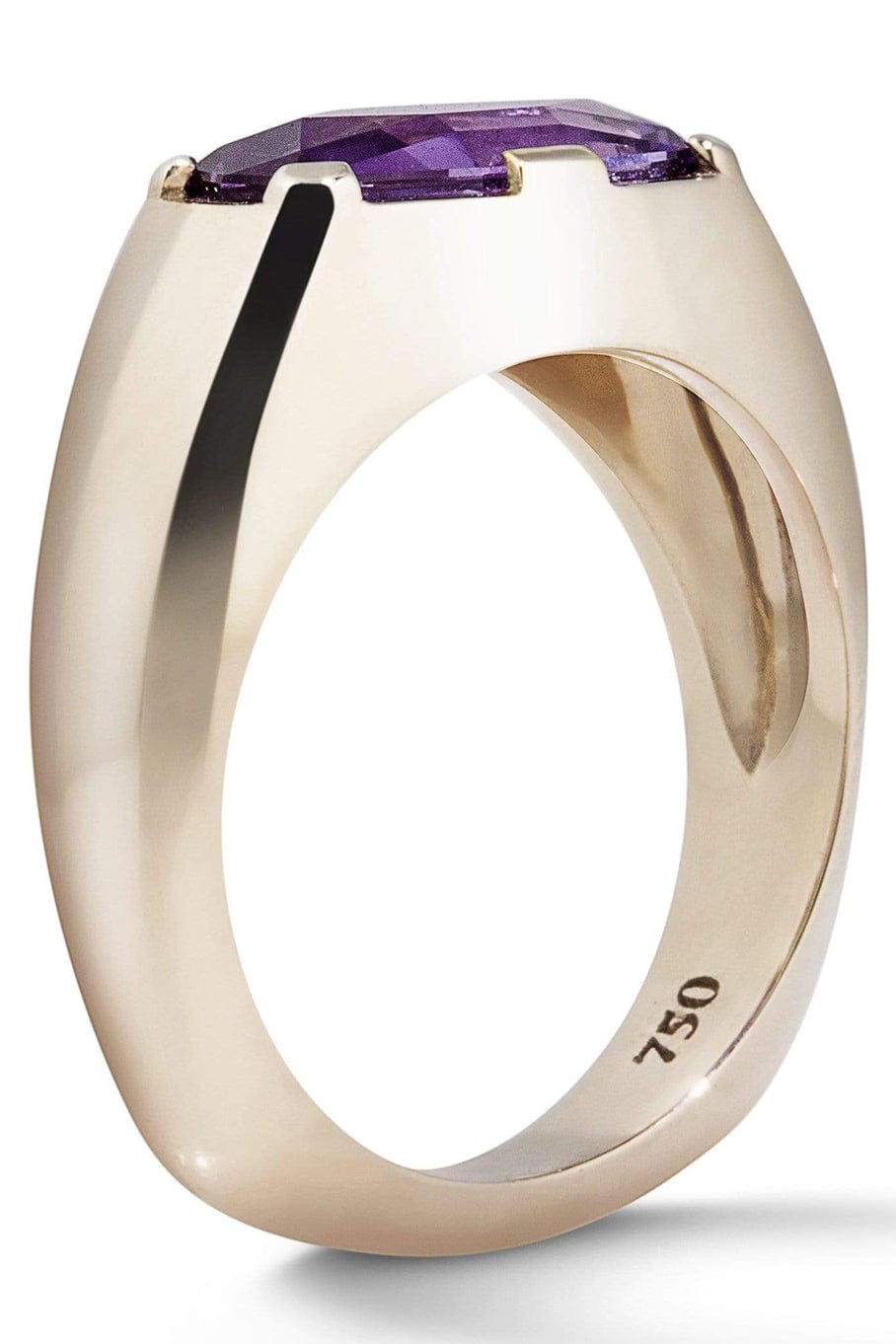 ANDY LIF-Purple Sapphire Roma Ring-WHITE GOLD