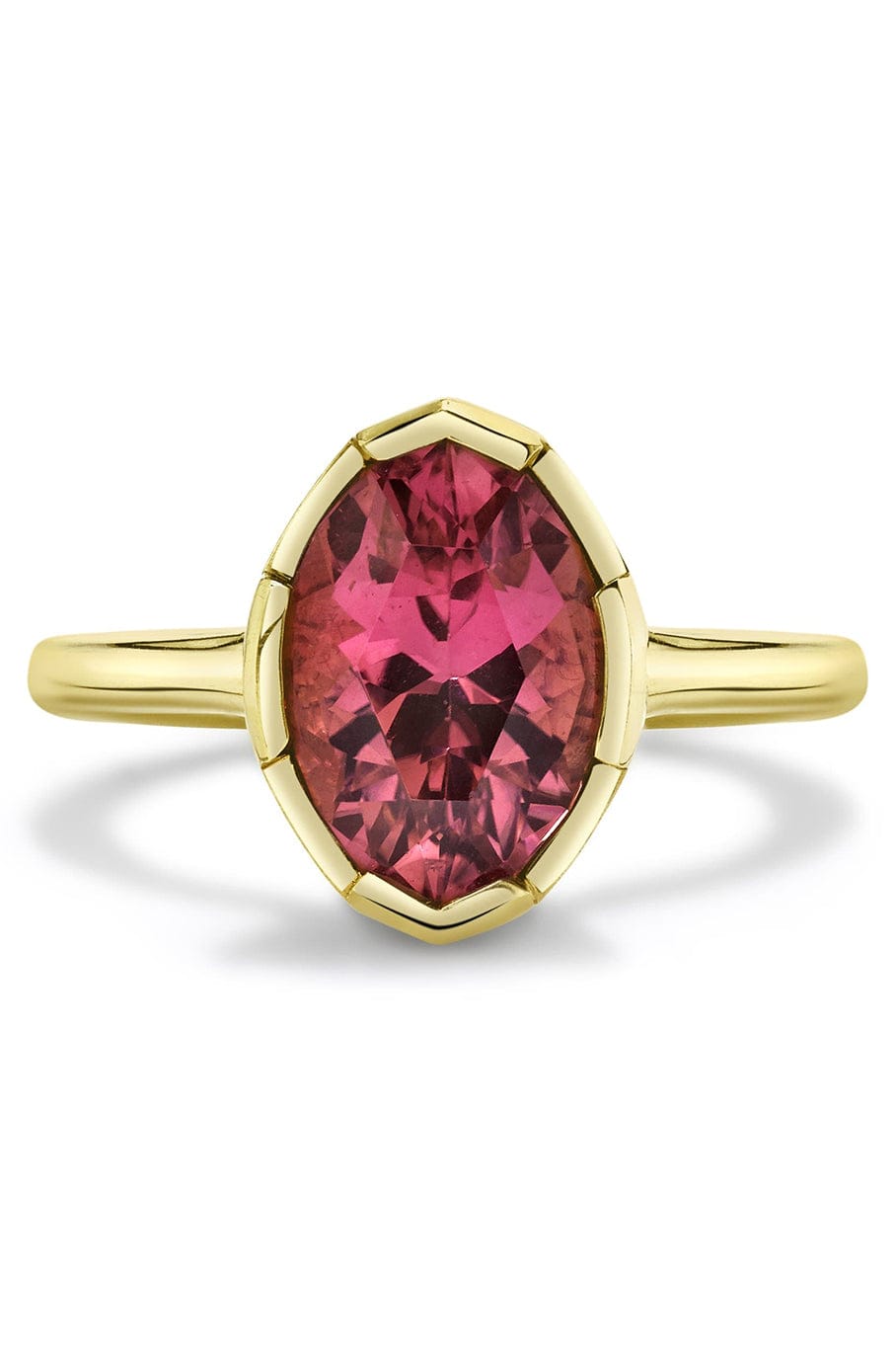 ANDY LIF-North Star Pink Tourmaline Ring-YELLOW GOLD