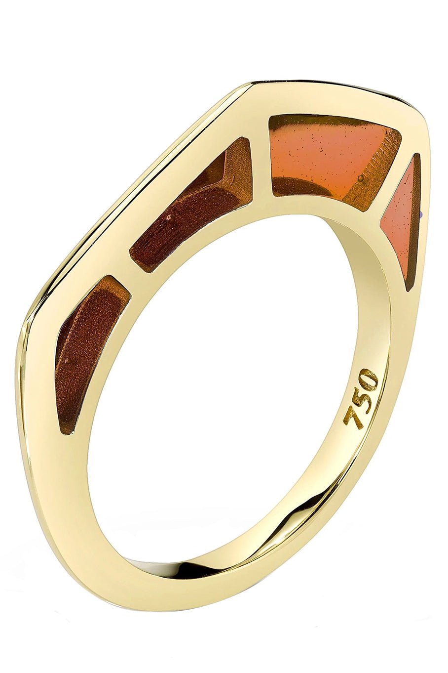 ANDY LIF-Cognac Cobra Ring-YELLOW GOLD