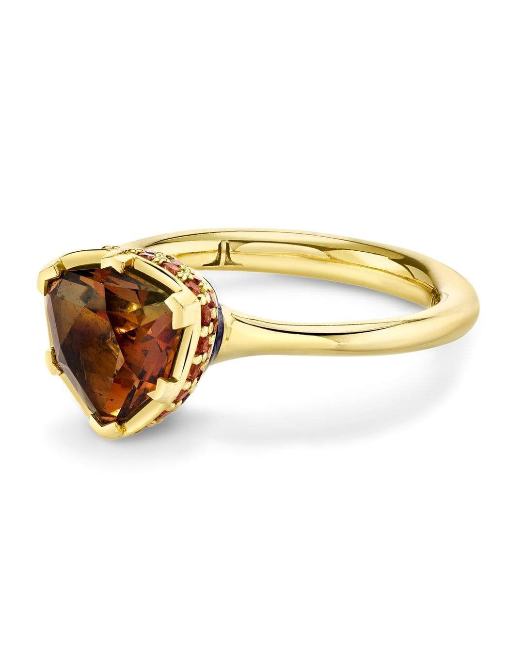 ANDY LIF-Andalusite and Lapis Ring-YELLOW GOLD