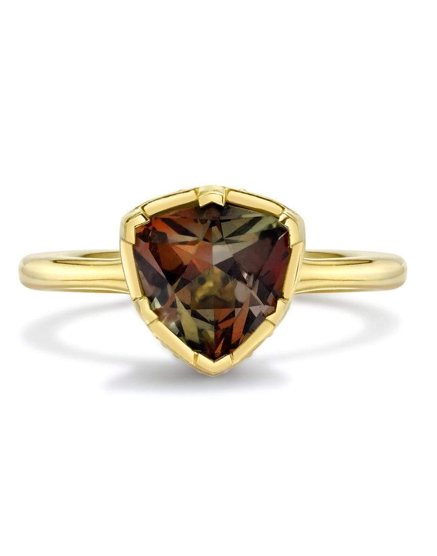 ANDY LIF-Andalusite and Lapis Ring-YELLOW GOLD