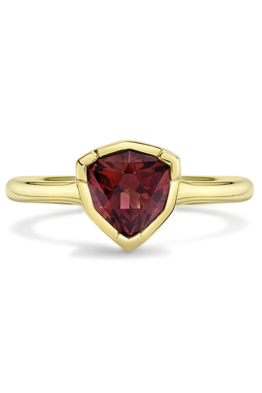 ANDY LIF-Purple Garnet Crown Ring-YELLOW GOLD